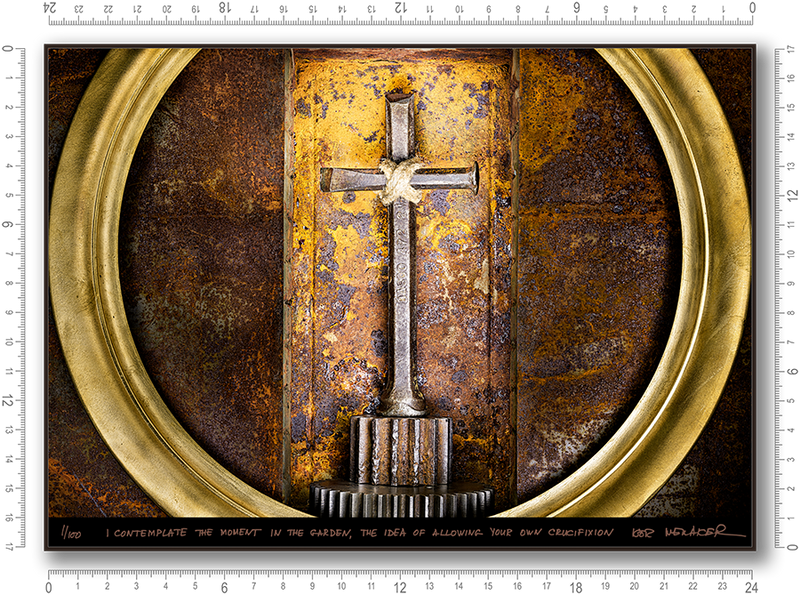 I contemplate the moment in the garden, the idea of allowing your own crucifixion