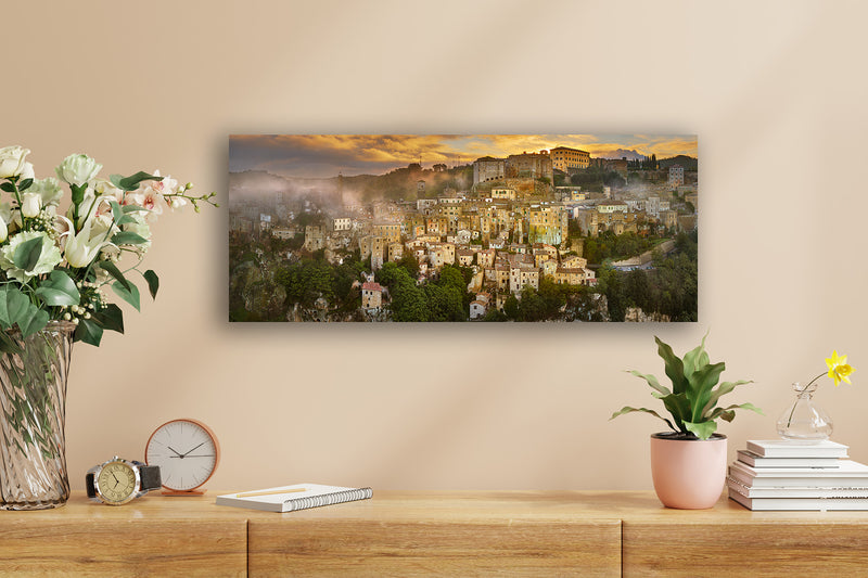 Sunrise over Sorano : Tuscany