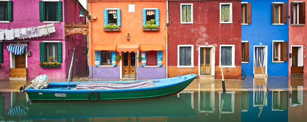 Rainbow Canal : Burano, Venice - Igor Menaker Fine Art Photography