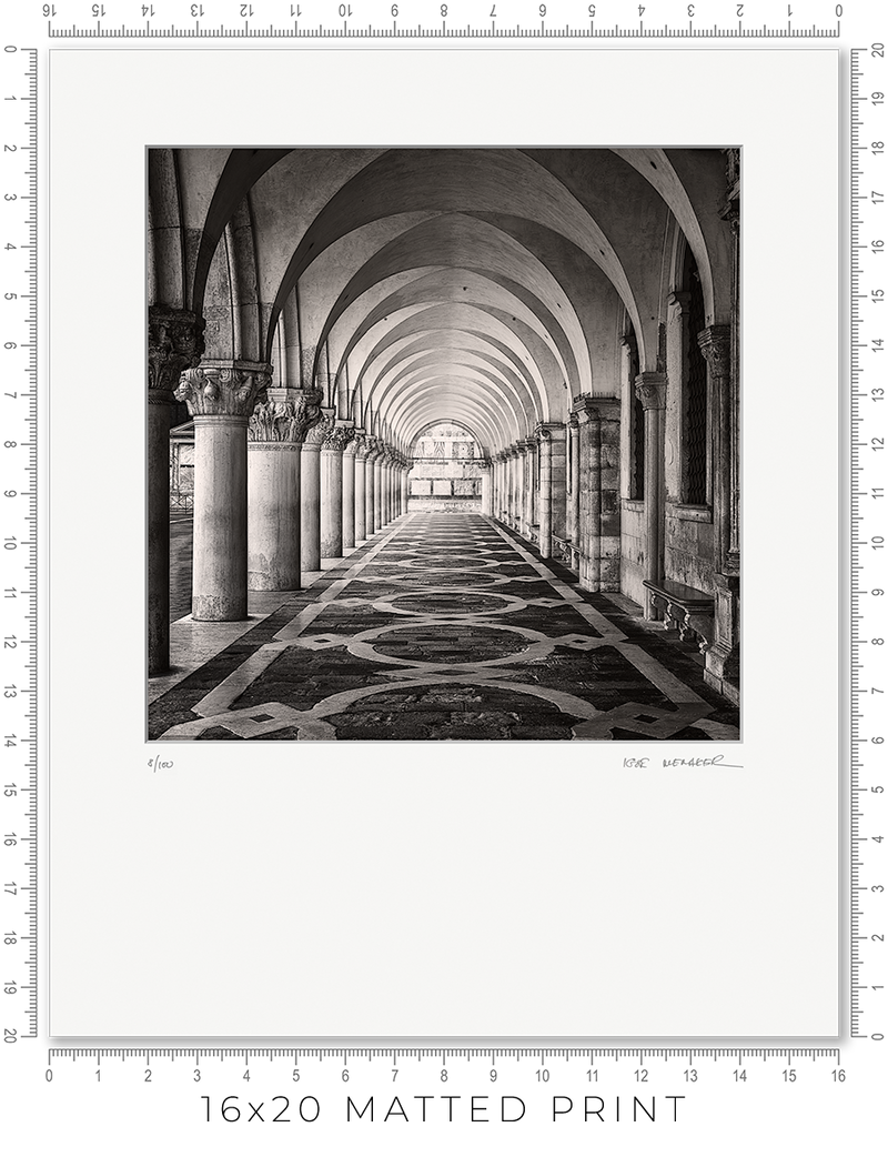 Palazzo Ducale Colonnade - Igor Menaker Fine Art Photography