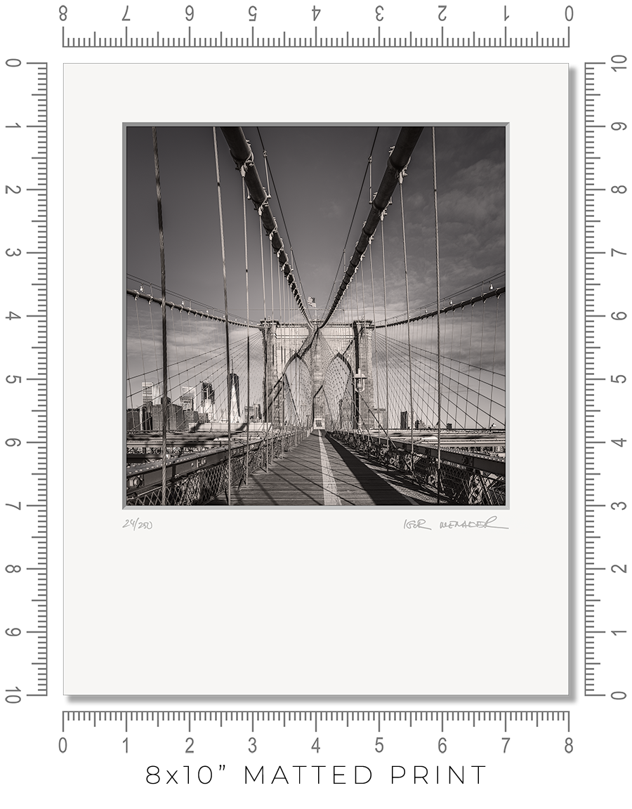 Brooklyn Bridge Tower - Igor Menaker Fine Art Photography