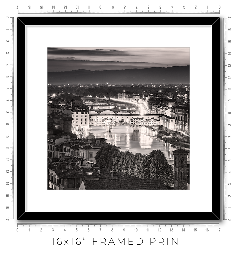Ponte Vecchio at Night - Igor Menaker Fine Art Photography