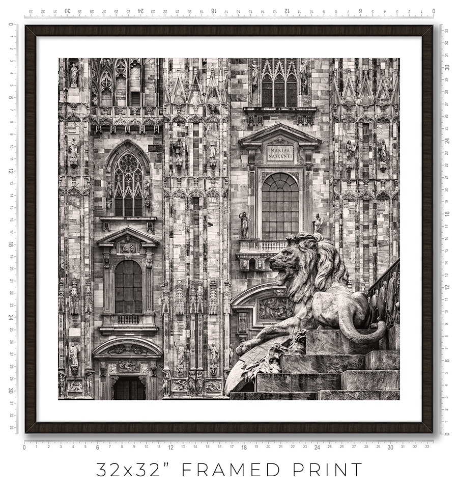 Milan Duomo Lion - Igor Menaker Fine Art Photography