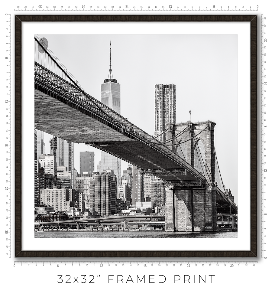 White Brooklyn Bridge/アンリ シルバーマン/ポスター White Brooklyn Bridge/アンリ シルバーマン/ポスター - メルカリ