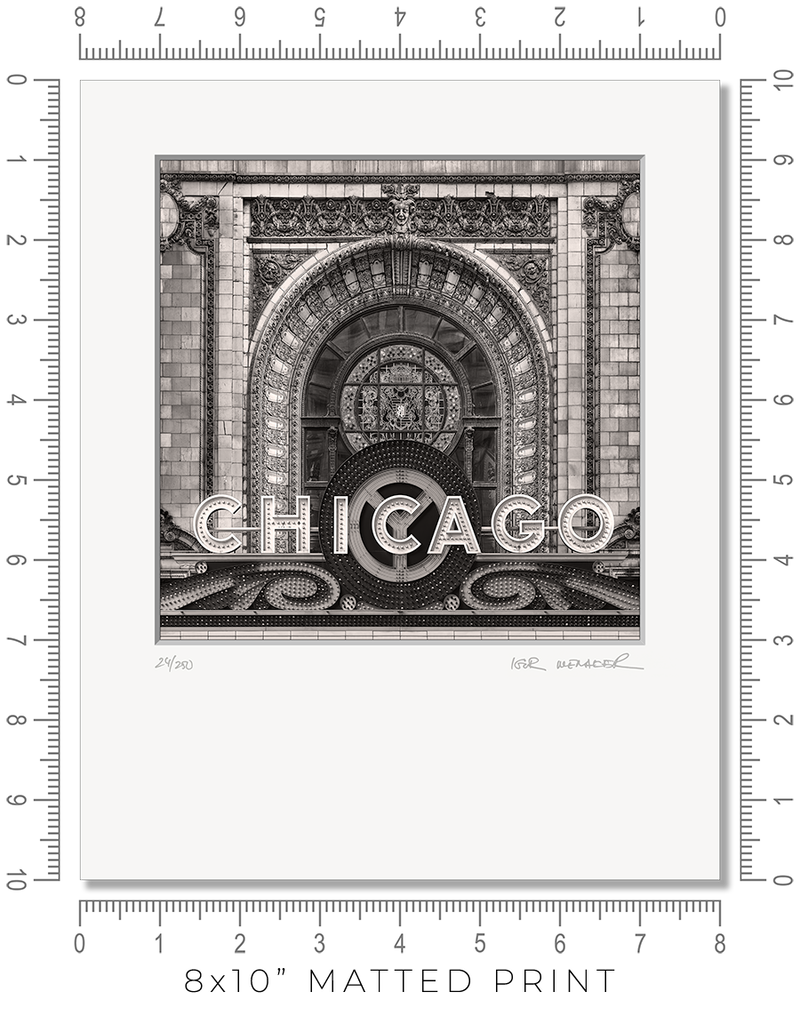 Chicago Marquee - Igor Menaker Fine Art Photography