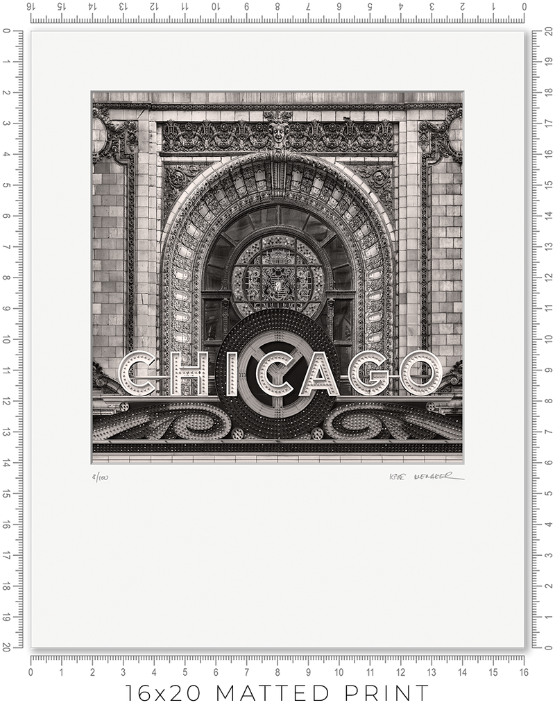 Chicago Marquee - Igor Menaker Fine Art Photography