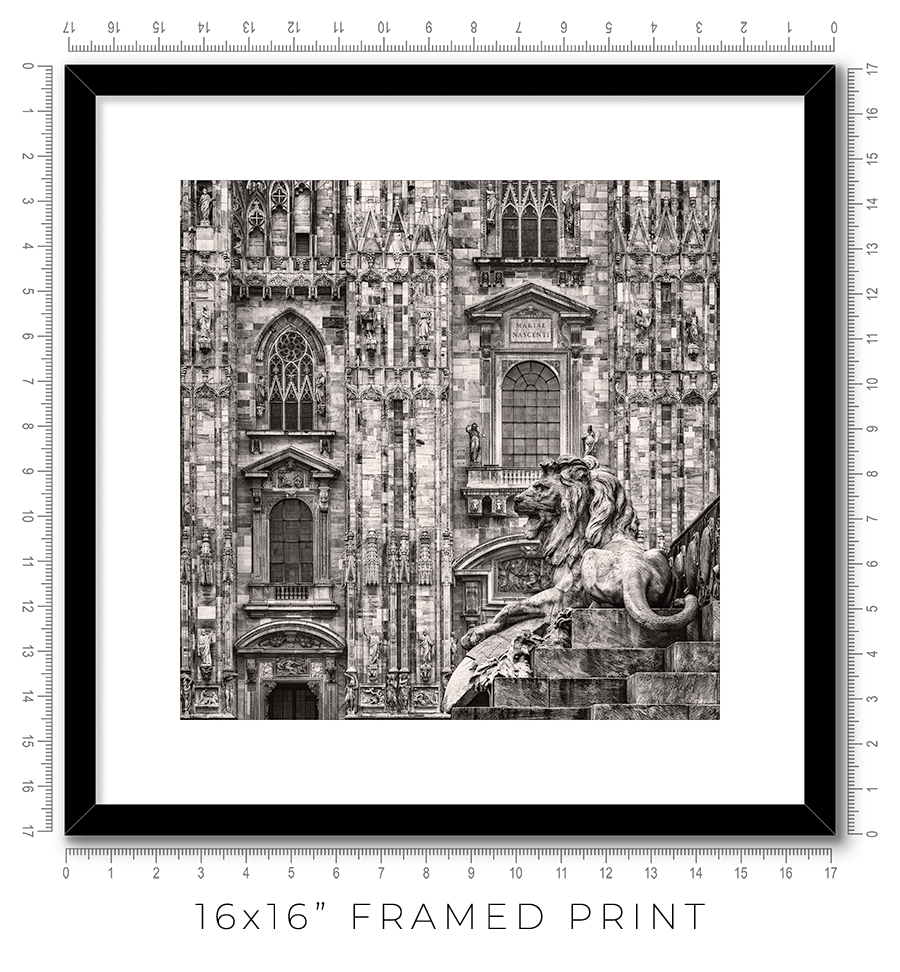 Milan Duomo Lion - Igor Menaker Fine Art Photography
