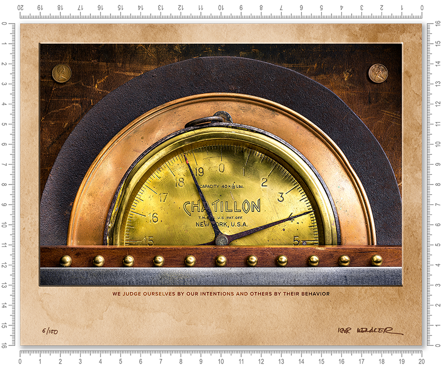 We judge ourselves by our intentions and others by their behavior