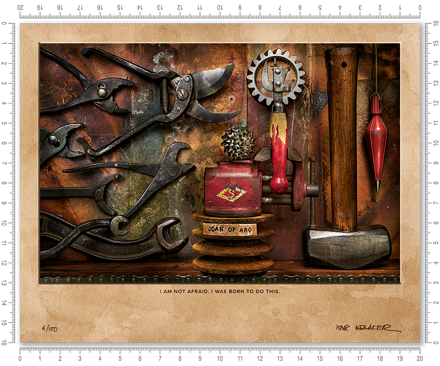 I am not afraid. I was born to do this.