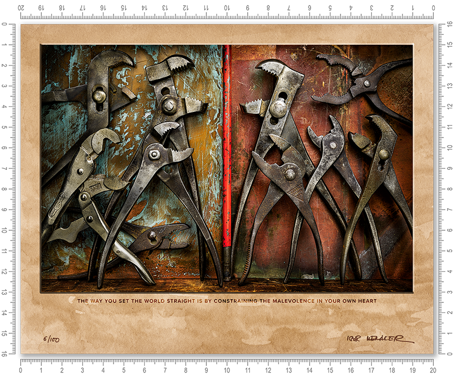 The way you set the world straight is by constraining the malevolence in your own heart - Igor Menaker Fine Art Photography